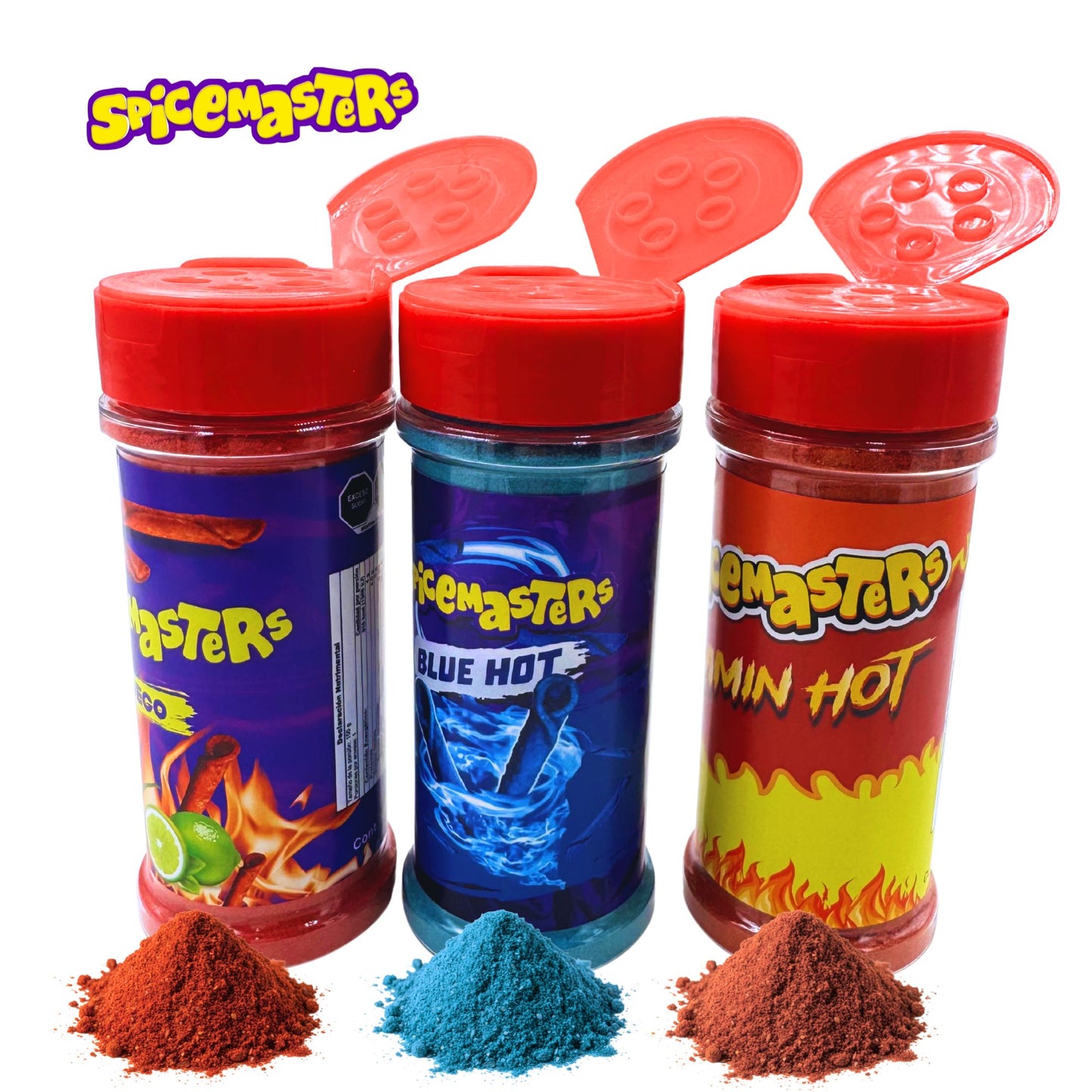 Spicemaster's Heat Trio Kit - FUEGO, FLAMIN HOT & BLUE HOT