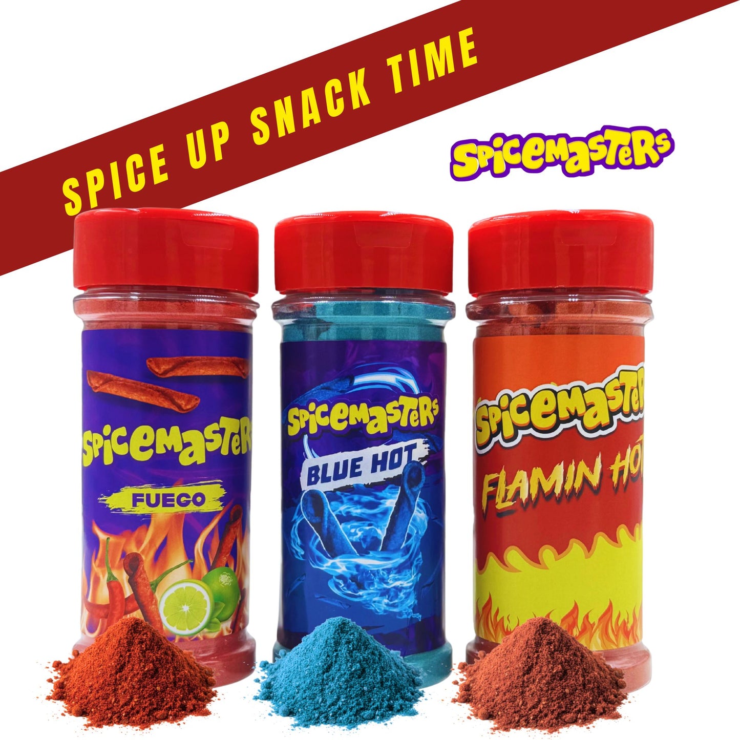 Spicemaster's Heat Trio Kit - FUEGO, FLAMIN HOT & BLUE HOT