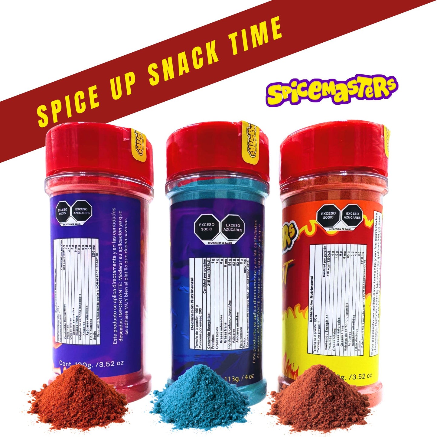 Spicemaster's Heat Trio Kit - FUEGO, FLAMIN HOT & BLUE HOT