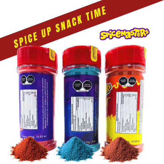Spicemaster's Heat Trio Kit - FUEGO, FLAMIN HOT & BLUE HOT
