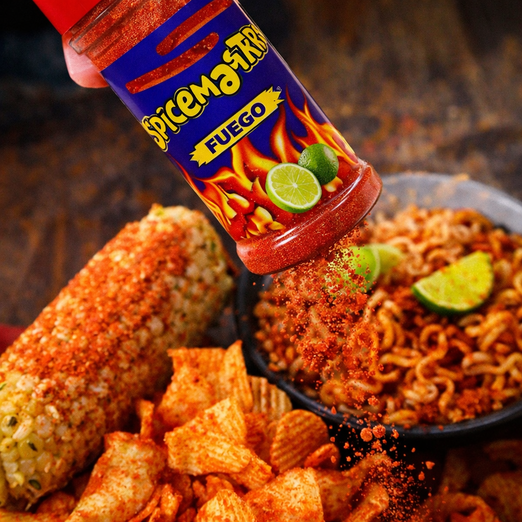 SPICEMASTERS Fuego Mexican Chili Seasoning | Spicy Taco & Snack Powder